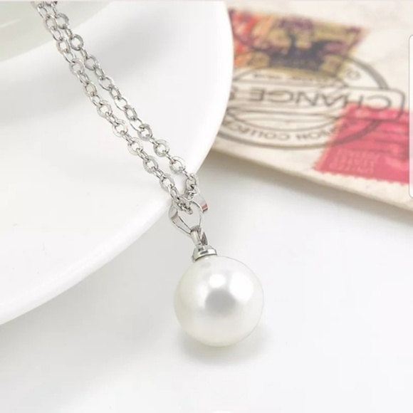 Beautiful chain white freshwater pearl fashion New - Picture 3 of 5